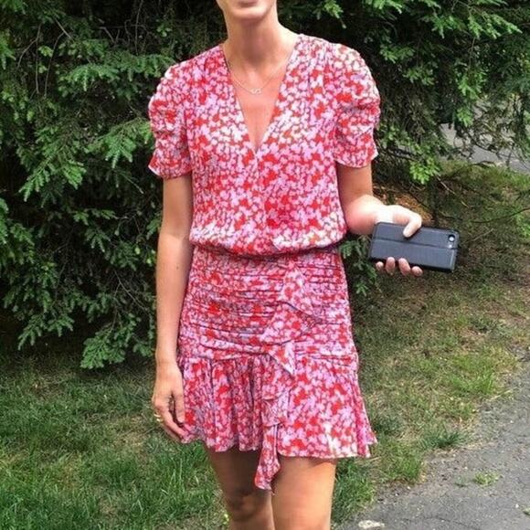 Tanya Taylor Printed Zora Silk Dress Size 8 MSRP $495 - Picture 8 of 13